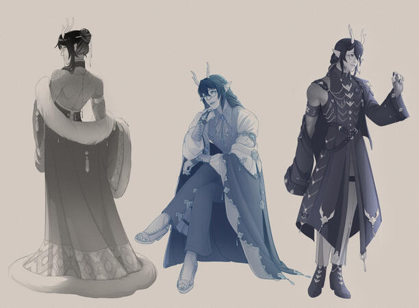 Date Night Outfits (Concept Sketches)