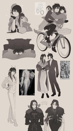 several sketches mostly featuring Yuanxiang interacting with Zhongli. Also Usir and Pantalone (Evil Usir) are there but this ain't about them